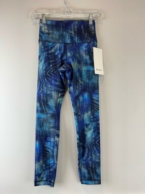 NEW Lululemon Blue Shapeshifter Flux Wunder Train Athletic Athleisure Leggings 4